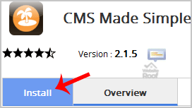 Install CMS Made Simple via Softaculous-websiteroof