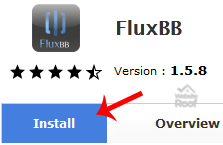 Install FluxBB Forum via Softaculous-websiteroof