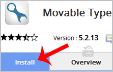 Install MovableType via Softaculous
