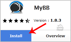 Install MyBB Forum via Softaculous-websiteroof