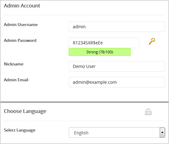 Install PivotX via Softaculous