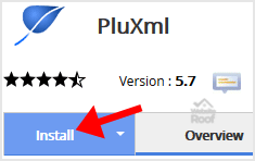 Install PluXml via Softaculous-websiteroof