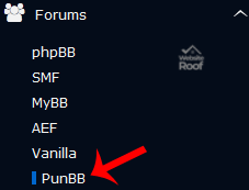 Install PunBB Forum via Softaculous-websiteroof