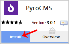 Install PyroCMS via Softaculous-websiteroof