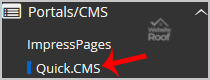 Install Quick.CMS via Softaculous-websiteroof