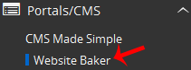 Install Website Baker-websiteroof