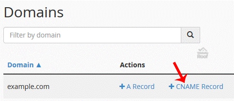 edit or remove CNAME Record in cPanel using the DNS Zone Editor-websiteroof