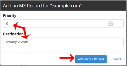 add a MX Record in cPanel using DNS Zone Editor-websiteroof