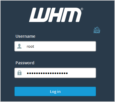 WHM cPanel-websiteroof