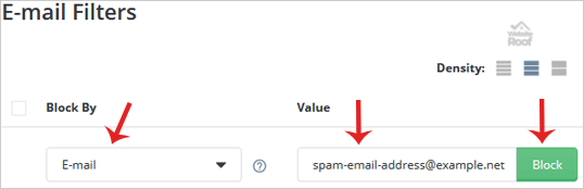 spam filters-websiteroof