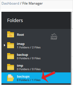 generate and download a full backup-websiteroof