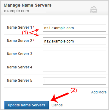 DNS Nameserver on NetEarthOne-websiteroof