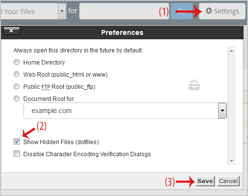 Edit .htaccess File via the cPanel File manager-websiteroof