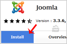 Install Joomla via Softaculous