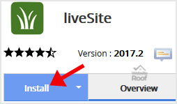 Install liveSite via Softaculous-websiteroof