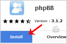 Install phpBB Forum via Softaculous-websiteroof