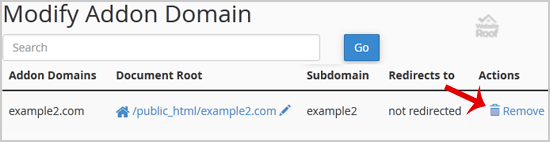Add-on Domain-websiteroof