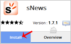 Install sNews via Softaculous-websiteroof