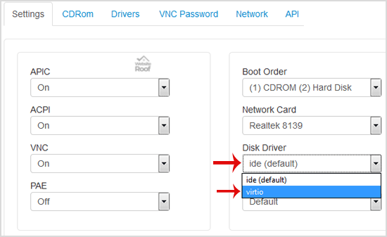 Disk Driver to Virtio