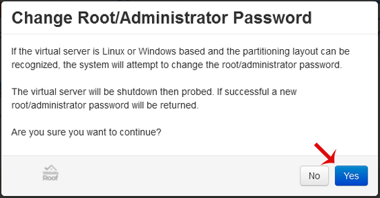 VPS OS Root/Admin Password