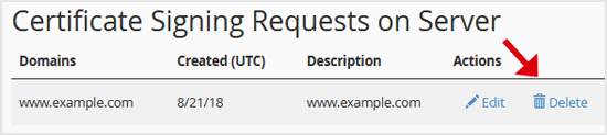 certificate singing request, cpanel, SSL/TLS