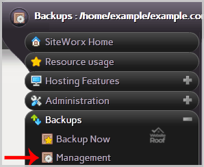 How to Restore Partial backup in SiteWorx?