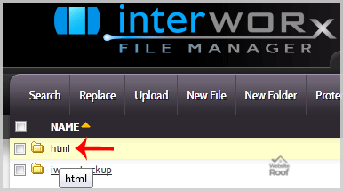 SiteWorx File Manager