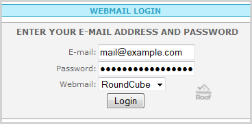 Email Account SiteWorx Webmail