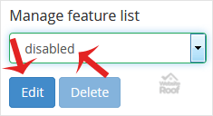 Manage feature