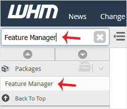 Manage feature