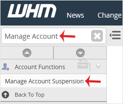 How to Suspend cPanel user from а WHM Account?